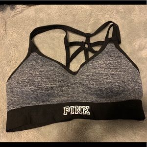 PINK padded sports bra - size medium